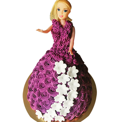 "Designer Barbie Semi Fondant Cake -3 Kg (Cake Magic) - Click here to View more details about this Product